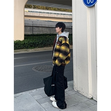 博主图不拿货cleanfit外套男毛呢撞色呢料夹克MJK01-P105，男装夹克，星座1007（原301D）