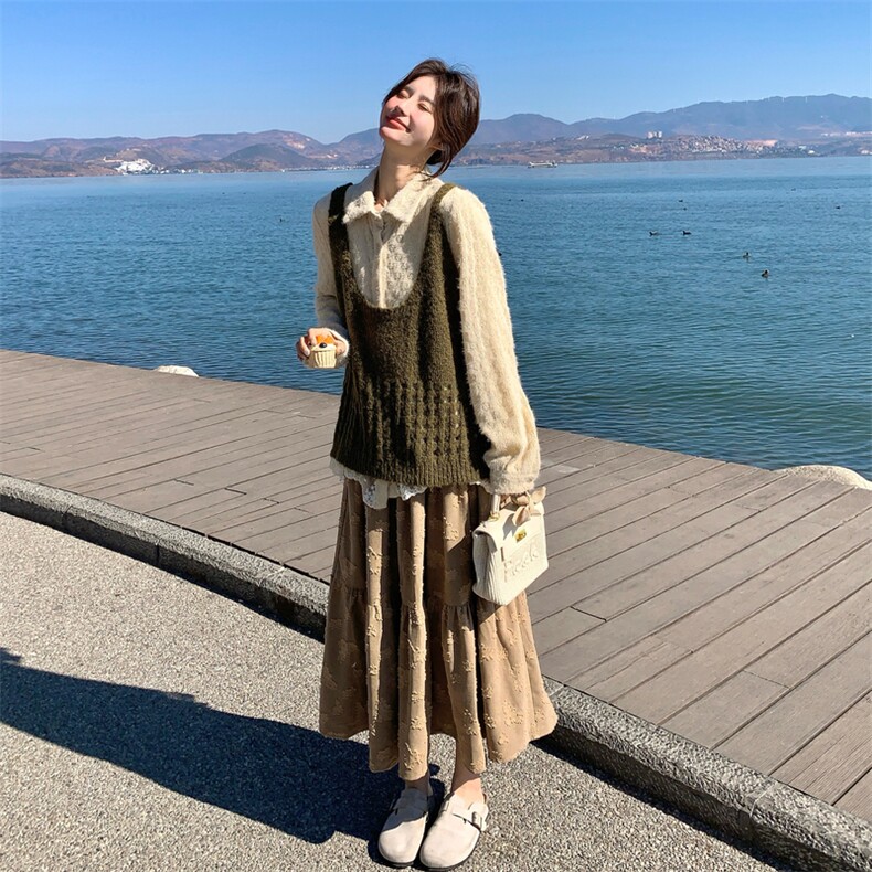 出货春新款森系3件套2C198-6802-P215K338,女装套装/套裙,2C198