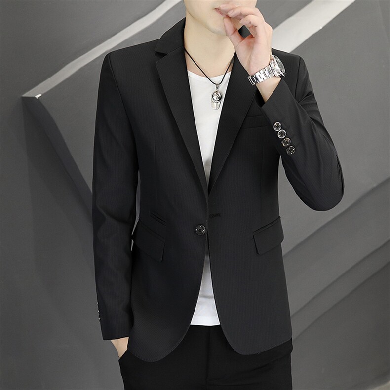 新款春秋帅气休闲韩版时尚潮流修身男士小西服外套-P90,男装西服,星座613B