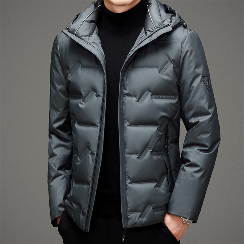 BAMJ-6091钱塘2020-2冬季厚款中年男士商务休闲简约羽绒服P205,男装羽绒服,钱塘207-2