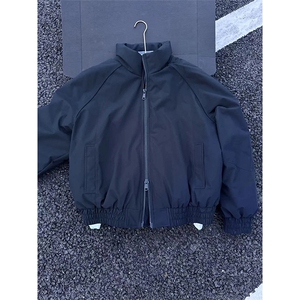 现货美式高街休闲棉衣夹克三防立领纯色户外工装加厚棉服外套图片