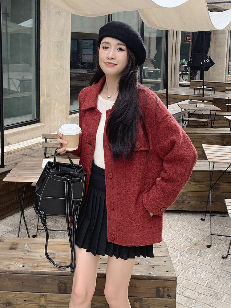 2024新款安哥拉红外套082-8806P65K238,女装毛呢外套,浙宝192（原082）