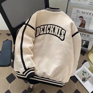 美式拼接情侣款棒球服男女春上衣韩版ins休闲卫衣外套MF338-P103图片
