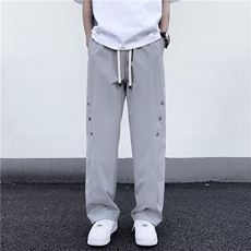 冲锋裤男士夏季美式高街vibe机能工装裤子高级感微喇休闲裤~X1398，男装休闲裤，星座601-2