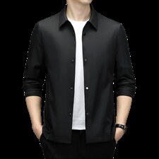 夹克上衣外套男秋季2023新款时尚休闲新潮流翻领百搭中年男士，男装夹克，电商B212（原钱塘6029）