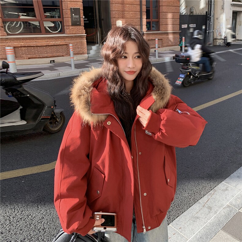 新款（出货）90白鸭绒工装派克2B156818P295K458,女装短外套,2B156