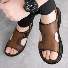 X4893-p115凉鞋男夏季休闲驾车鞋沙滩鞋两用外穿凉拖鞋，男鞋凉鞋，星座1407-3