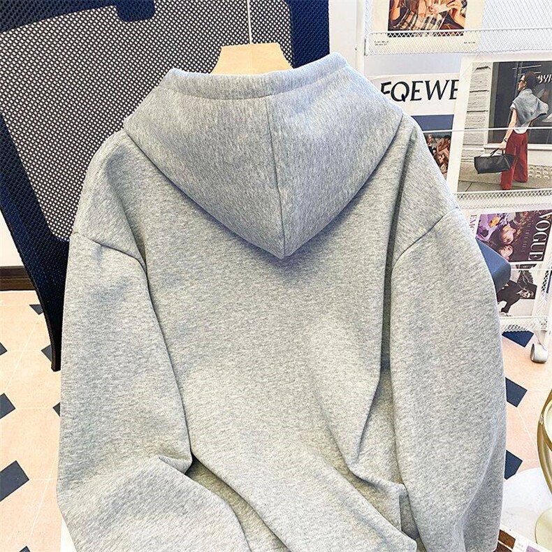 EE178-P55华棉卫衣女薄款2025早春新款连帽长袖t恤上衣,男装T恤,星座911-3