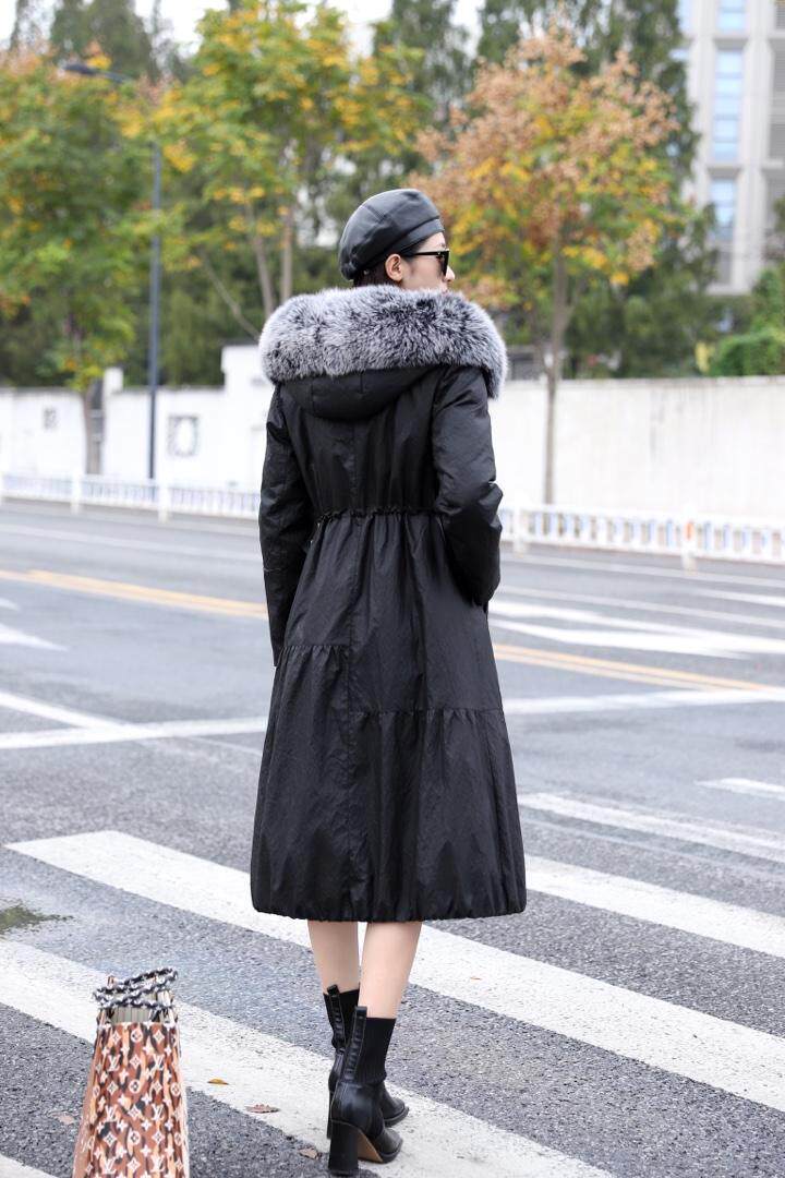 超大狐狸毛皮羽绒显瘦收腰冬季单品，其它，澳洛菲