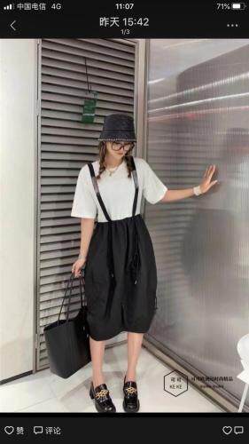 夏季新款套褲套裙连衣裙，女装连衣裙，六语意法店