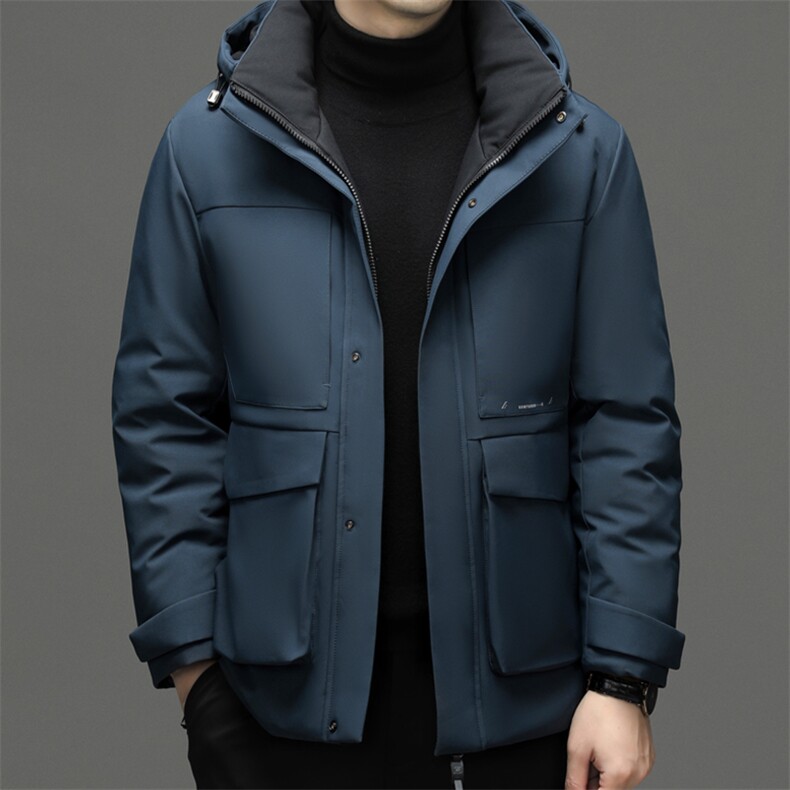 CSYR89658钱塘2020-2中年男士冬季厚款商务休闲有帽羽绒服P285图片