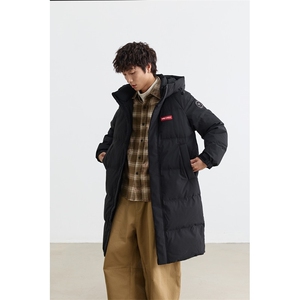 新标90%绒 有报告中长款连帽宽松羽绒服外套 Y5003/P350图片
