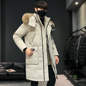 价格调整按市场嘴低价拿货 大毛领长款修身户外羽绒服图片