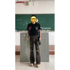 BK413HH-特P37美式复古重工刺绣短袖T恤男女夏季潮牌，男装T恤，星座1007（原301D）
