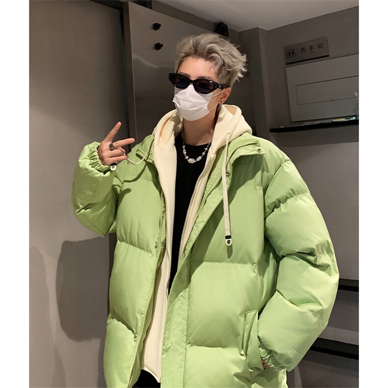冬季多色光板棉服新款D4134-TP75不撞色假两件宽松保暖棉外套,男装棉衣,电商A102