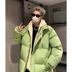 冬季多色光板棉服新款D4134-TP75不撞色假两件宽松保暖棉外套，男装棉衣，电商A102