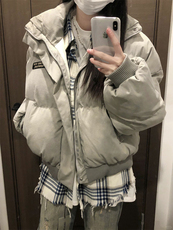 网图现货扎染棉服美式短款面包服男冬季高街廓形棉衣外套P108，男装棉衣，电商C306-1