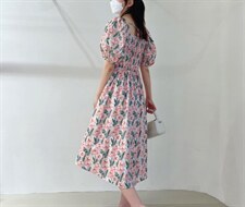 上半身打揽连衣裙,女装连衣裙,Must Bloom绽放