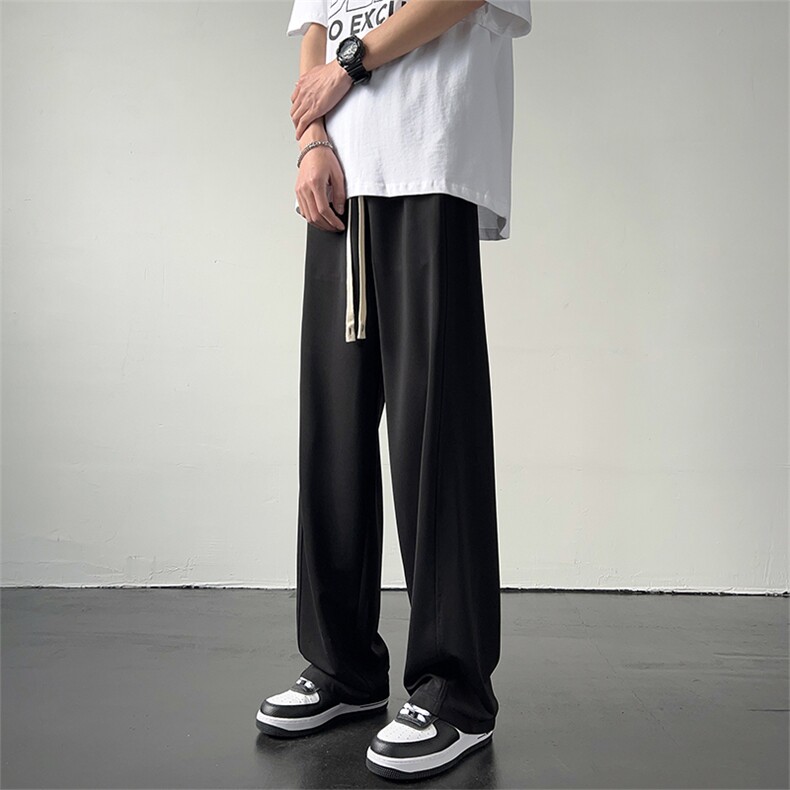 高品质冰丝裤X2037-TP45控68垂感免烫休闲长裤男生宽松直筒裤,男装休闲裤,电商A102-1