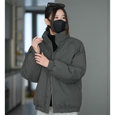 现货冬季美式休闲加厚雪山外套夹克立领纯色三防户外工装棉服，男装夹克，电商A486