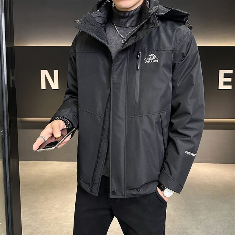 三合一冲锋衣羽绒服男士2025新款冬季外套B240-YR6695-P235,男装羽绒服,电商B240