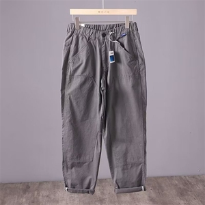 休闲裤宽松型潮流新款长裤时尚潮口袋装饰秋季男工装裤MK1787 P50图片