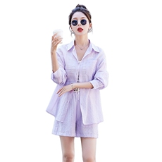 时尚防晒服套装女夏季新款显瘦针织吊带三件套，女装套装/套裙，鑫慧