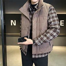 新标90绒男士真两件羽绒服马甲可拆卸外套(两件装)5063-P335，男装羽绒服，电商B338