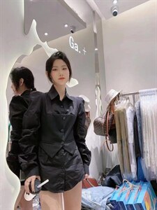 时尚韩版修身衬衣图片
