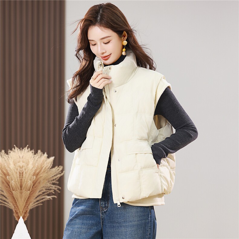 2025新款百搭马甲羽绒服宽松，女装羽绒服，小林双子