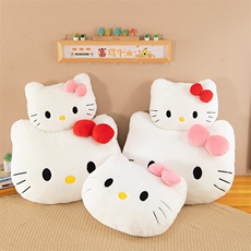 hellokitty抱枕可爱大头沙发靠垫猫头毛绒靠枕高颜值卡通少女枕靠