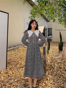 碎花连衣裙图片