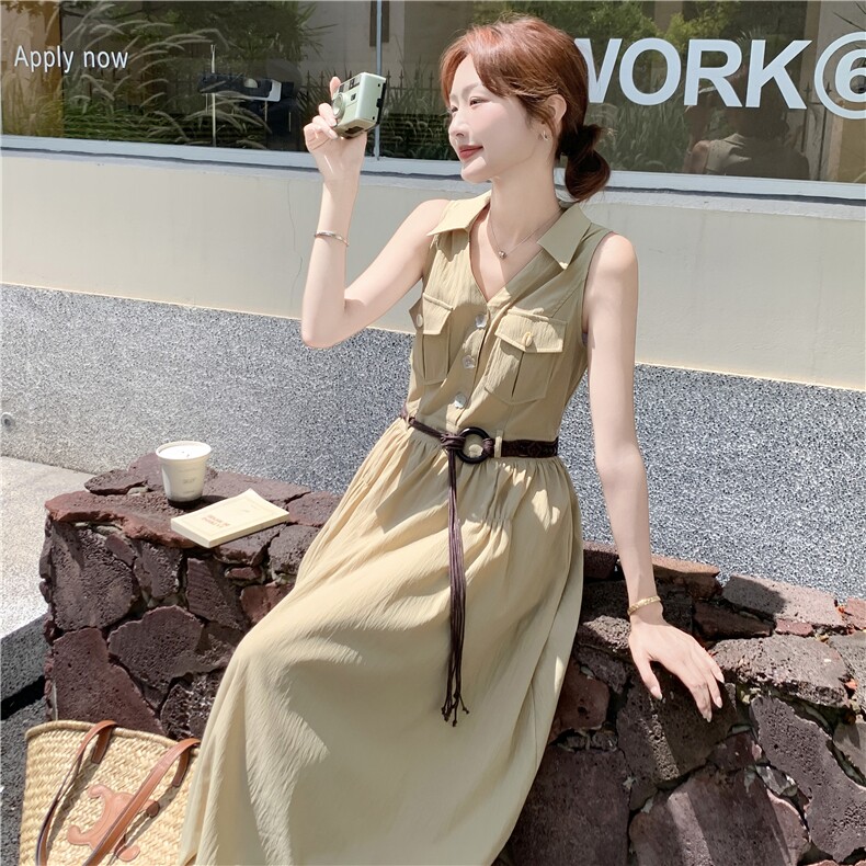 夏季休闲工装衬衫连衣裙2C122-F160-P150-K218,女装连衣裙,2C122