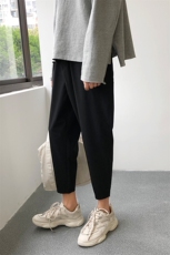 2025新/秋港风男士休闲裤9分长裤宽松店主风裤子哈伦裤薄8325/P45，男装休闲裤，电商B381-2