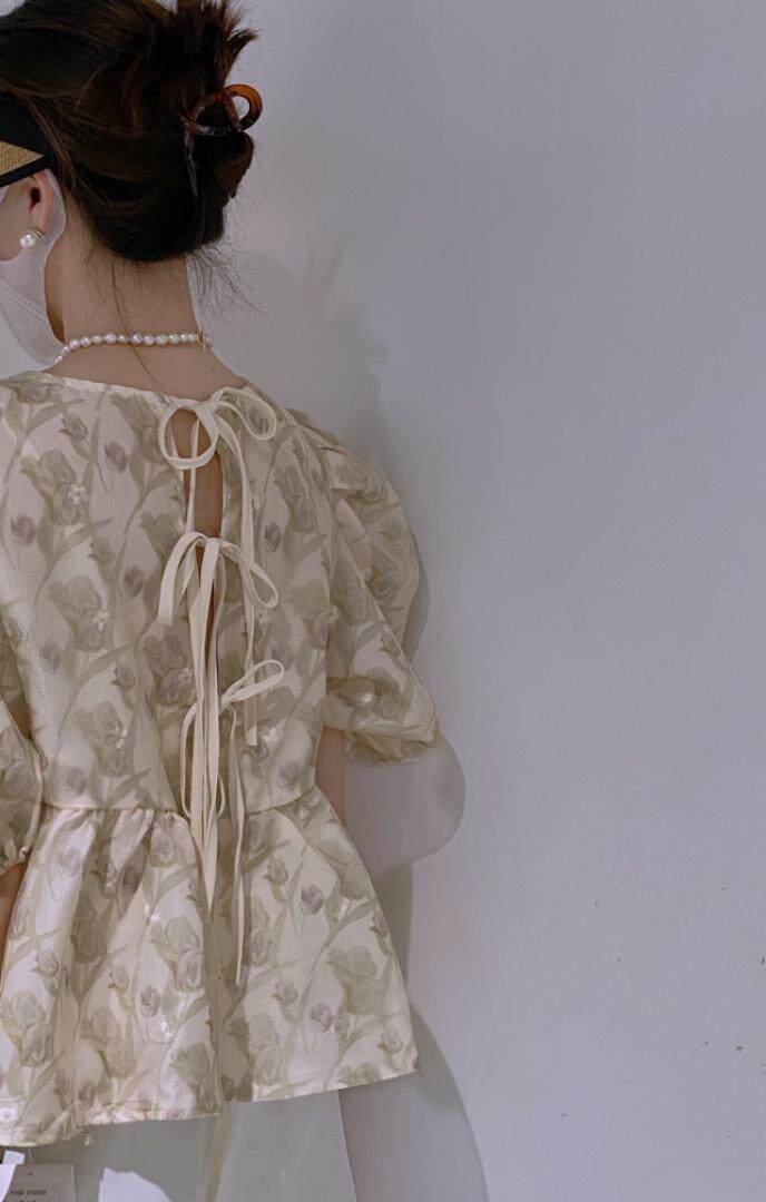 系带娃娃衫，其它，驿谷