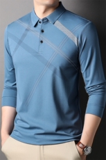 商务休闲翻领Polo衫男士长袖T恤休闲修身体恤时尚男装HP231-P63，男装T恤，星座1105-3