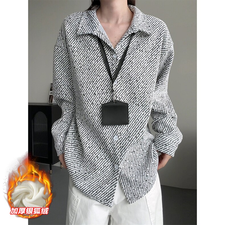 480g重磅雪尼尔肌理感加厚银狐绒夹克外套男J5265J加绒-特P45控88,男装夹克,电商A001-1