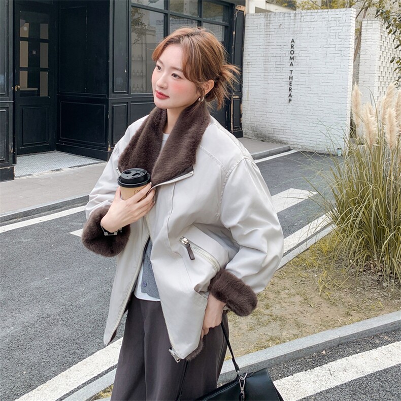 有货环保毛两面穿派克服2C090-8987-P215-K328,女装派克服,2C090