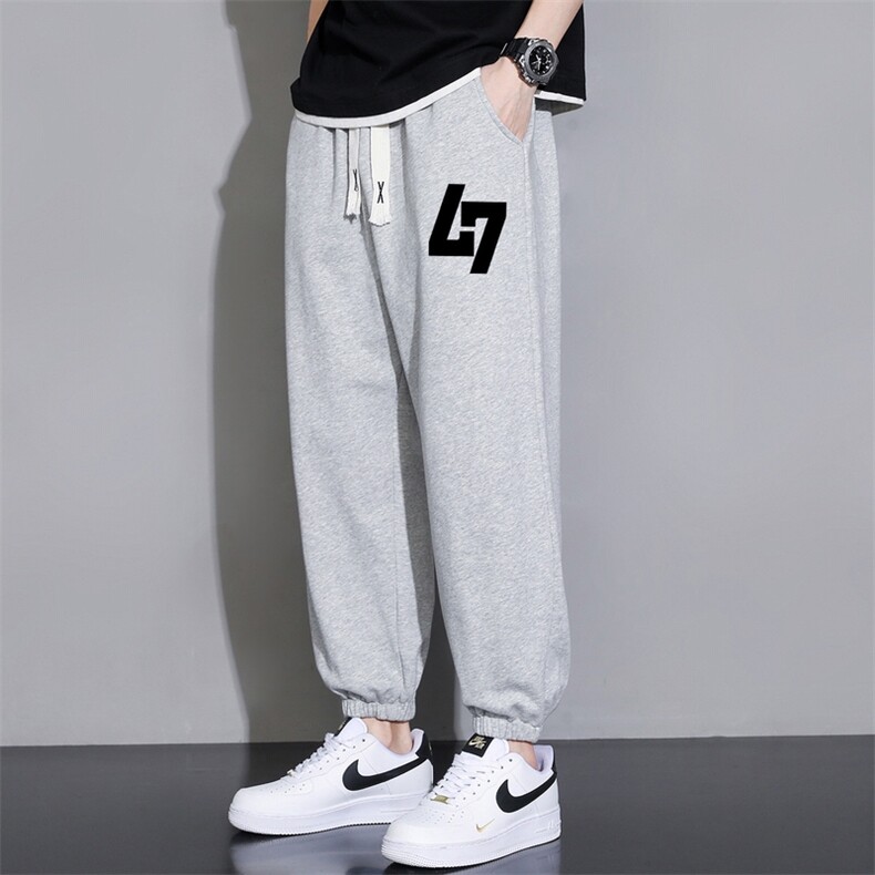 2026夏季新款潮流男士印花九分裤薄款休闲运动裤大码K902-P15，女装休闲裤，星座1816-2（原1210–2）