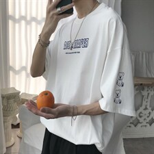 【】A003-HT1179-P25夏装新款可爱熊印花男士短袖T恤，男装T恤，电商A003