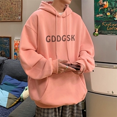 秋季新宽松印花潮连帽卫衣男打底衫WY1001，男装卫衣，电商B316
