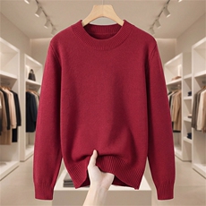 2025年秋季时尚百搭通勤简约休闲加厚平面圆领,女装针织衫/毛衣,阁惠羊绒, 2025年秋季时尚百搭通勤简约休闲加厚平面圆领,女装针织衫/毛衣,阁惠羊绒,