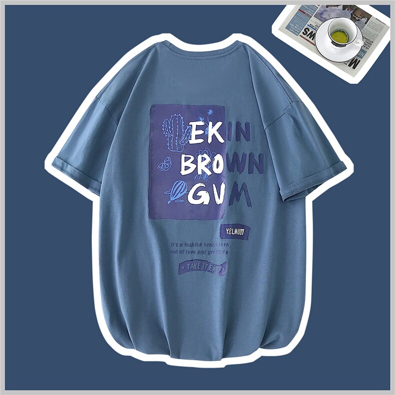 1图案已注册日系休闲情侣大码M-5XL短袖T恤男挂拍7006特P18控39，男装T恤，星座226-2