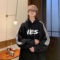 美式三杠条纹复连帽卫衣秋冬男女宽松长袖SWY2477-P55控8850棉，男装卫衣，电商B370