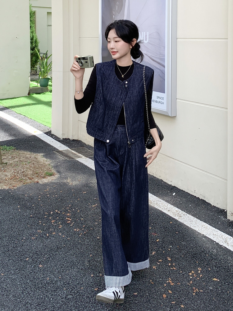 2025秋冬款牛仔套装2602-P175-K248,女装套装/套裙,2D013