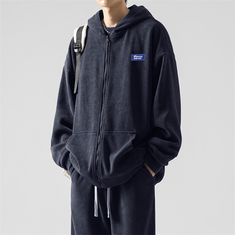 时尚百搭休闲套装宽松KW806常规特批131加绒特批151,男装休闲套装,星座718