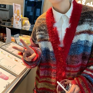 美式圆领毛衣男慵懒风休闲针织衫 GM58 P70图片