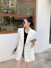 字母西装，女装西装，吉之红