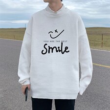 ！品质2023秋冬新款男士圆领毛衣百搭加厚保暖针织衫M805P45，男装针织衫/毛衣，电商B220