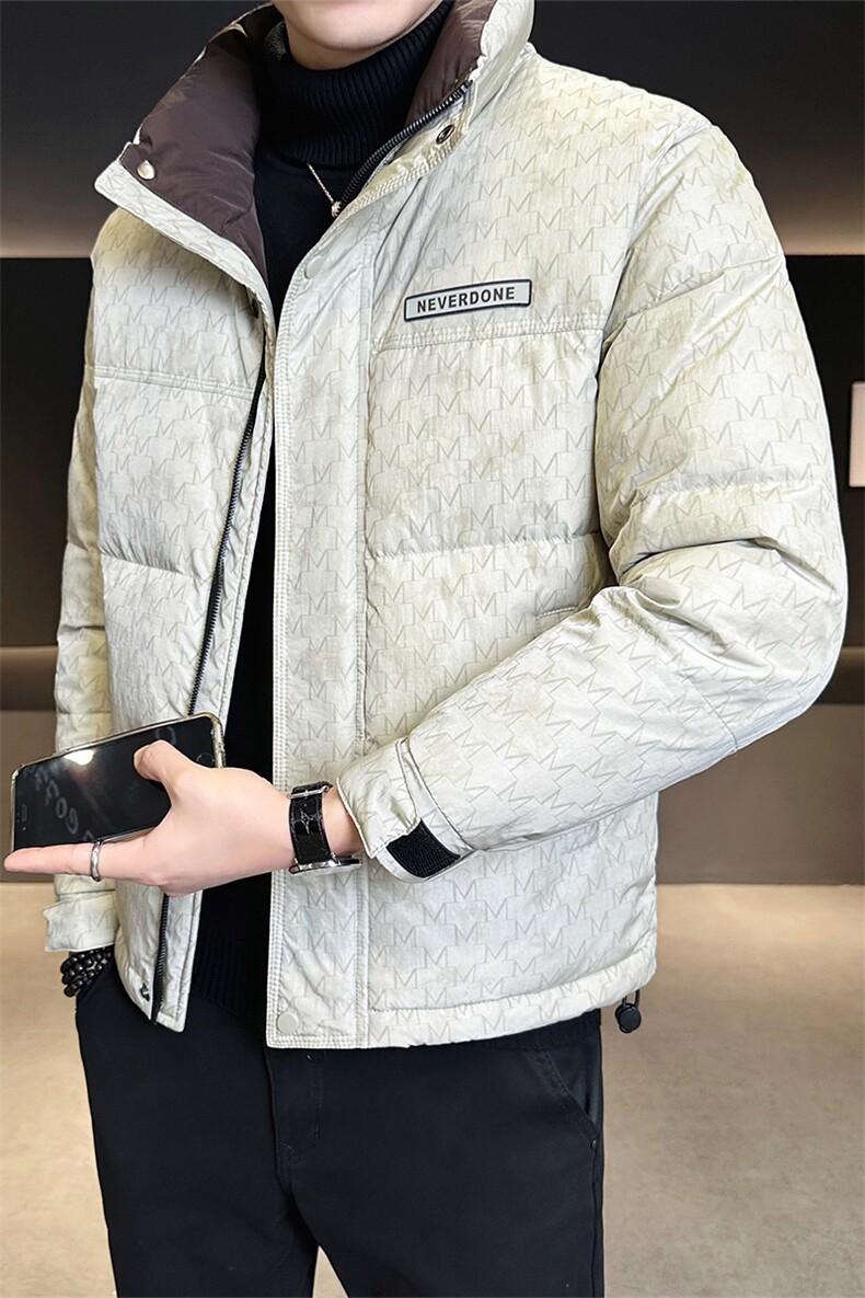 标50绒店主风2025新款字母立领羽绒服2505-P195(券后288),男装羽绒服,电商B338